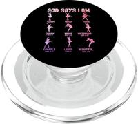 Dio dice che sono abbastanza forte Unico scelto coraggioso amato fede PopSockets PopGrip per MagSafe