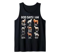 Dio Dice Che Sono Cavallo Cristiano Ragazza Adolescente versi biblica Canotta