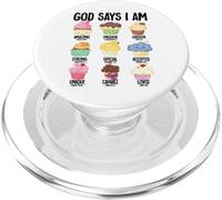 Dio dice che sono Cupcakes Cristianesimo Gesù Bibbia PopSockets PopGrip per MagSafe