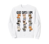 Dio Dice Che Sono Gatti Cristianesimo Gesù Bibbia Felpa