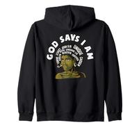 Dio Dice Che Sono Il Mese della Storia Nera Felpa con Cappuccio