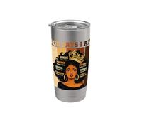 Dio dice che sono una donna nera cristiana afroamericana melanina Bicchiere termico in acciaio inox doppia parete