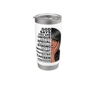 Dio dice Michelle Obama Donne Storia Mese Amore Motivazione Bicchiere termico in acciaio inox doppia parete