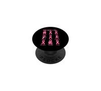 Dio dice nastri rosa affermazioni sulla consapevolezza del cancro al seno PopSockets PopGrip Adesivo
