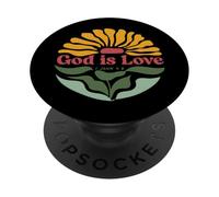 Dio è amore Bibbia Citazione fede cristiana PopSockets PopGrip Adesivo