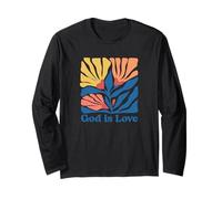 Dio è Amore Bibbia Fede Cristianesimo Gesù Maglia a Manica