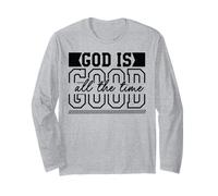 Dio è Buono Tutto Il Cristo Cristiano Dio Croce Uomini & Donne Maglia a Manica