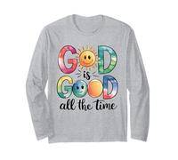 Dio è Buono Tutto Il Tempo Bibbia Cristiana Versetto Gesù Fede Maglia a Manica