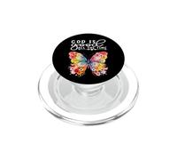Dio è buono tutto il tempo Bibbia cristiana Verso Farfalla PopSockets PopGrip per MagSafe