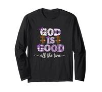 Dio è Buono Tutto Il Tempo Inspirational Maglia a Manica