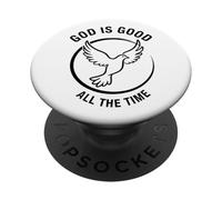 Dio è buono tutto il tempo religioso cristiano regalo uomo donna PopSockets PopGrip Adesivo