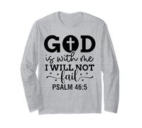 Dio è con Me Uomini e Donne cristiani grati grati Maglia a Manica