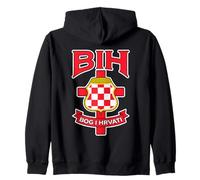 Dio e croati - Croatia Felpa con Cappuccio