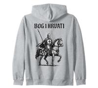 Dio e croati - Kroatien Felpa con Cappuccio