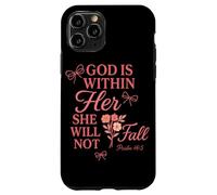 Dio è dentro di lei e non cadrà Salmo 46:5 cristiano Custodia per iPhone 11 Pro
