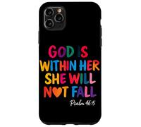 Dio è dentro di lei e non cadrà Salmo 46:5 Custodia per iPhone 11 Pro Max