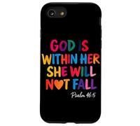Dio è dentro di lei e non cadrà Salmo 46:5 Custodia per iPhone SE (2020) / 7/8