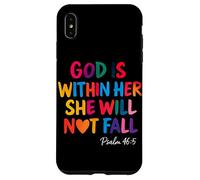 Dio è dentro di lei e non cadrà Salmo 46:5 Custodia per iPhone XS Max