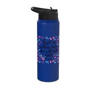 Dio è dentro di lei lei lei non cadrà 46 5 Versetti della Bibbia Donne Stainless Steel Insulated Water Bottle