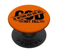 Dio è dentro di lei lei non fallirà Cristiano Dio le donne amano PopSockets PopGrip Adesivo