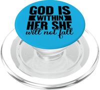 Dio è dentro di lei lei non fallirà Cristiano Dio le donne amano PopSockets PopGrip per MagSafe