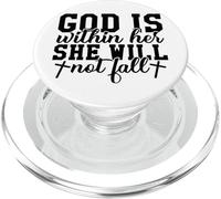 Dio è dentro di lei lei non fallirà Cristiano Dio le donne amano PopSockets PopGrip per MagSafe
