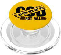 Dio è dentro di lei lei non fallirà Cristiano Dio le donne amano PopSockets PopGrip per MagSafe