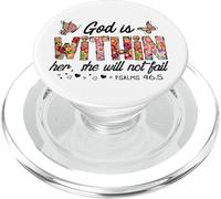 Dio è dentro di lei lei non mancherà Uomini Donne Amore cristiano PopSockets PopGrip per MagSafe