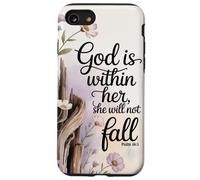 Dio è dentro di lei, non cadrà donne in versi della Bibbia Custodia per iPhone SE (2020) / 7/8