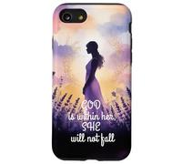Dio è dentro di lei, non cadrà donne in versi della Bibbia Custodia per iPhone SE (2020) / 7/8