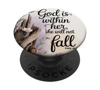 Dio è dentro di lei, non cadrà donne in versi della Bibbia PopSockets PopGrip Adesivo