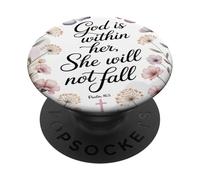 Dio è dentro di lei, non cadrà donne in versi della Bibbia PopSockets PopGrip Adesivo