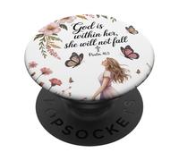 Dio è dentro di lei, non cadrà donne in versi della Bibbia PopSockets PopGrip Adesivo