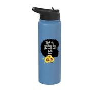 Dio è dentro di lei, non cadrà il salmo per le donne di colore Stainless Steel Insulated Water Bottle