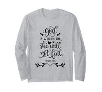 Dio è Dentro di lei, Non fallirà la Citazione Cristiana Maglia a Manica