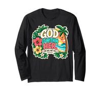 Dio è Dentro di lei Salmo 46:5 Christian Tropical Maglia a Manica