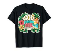 Dio è Dentro di lei Salmo 46:5 Christian Tropical Maglietta