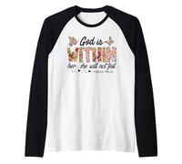 Dio è Dentro Il Suo Cristiano Uomini Donne & Amore dei cristiani Maglia con Maniche Raglan