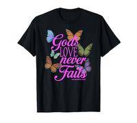 Dio è Dentro la Sua Donna Versetto Bibbia Scrittura Prega Farfalla Maglietta