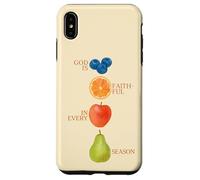 Dio è fedele in ogni stagione Frutta Bibbia Versetto cristiano Custodia per iPhone XS Max
