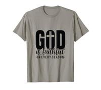 Dio è Fedele in Ogni Stagione, Religioso, Cristiano, Fede Maglietta