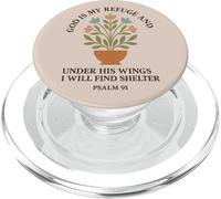 Dio è il mio rifugio e sotto le sue ali troverò riparo PopSockets PopGrip per MagSafe