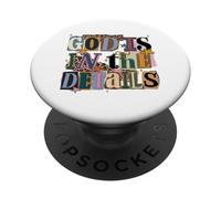 Dio, è, in, il, dettagli, collage, riscatto, nota, stile, disegno PopSockets PopGrip Adesivo