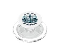Dio è la Mia Ancora nella Tempesta Cristiano Gesù Cristo Bibbia PopSockets PopGrip per MagSafe