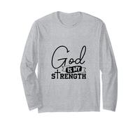 Dio è la mia Forza - Versetto della Bibbia - Salmo 28:7 Maglia a Manica