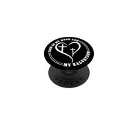 Dio è la mia roccia e salvezza design cristiano PopSockets PopGrip Adesivo