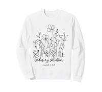 Dio è la mia salvezza Gli Uomini cristiani Le Donne Amano Dio Gesù Felpa