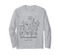 Dio è la mia salvezza Gli Uomini cristiani Le Donne Amano Dio Gesù Maglia a Manica