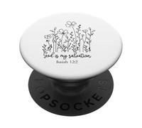 Dio è la mia salvezza Gli uomini cristiani le donne amano Dio Gesù PopSockets PopGrip Adesivo