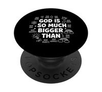 Dio è molto più grande del culto della Scrittura cristiana PopSockets PopGrip Adesivo